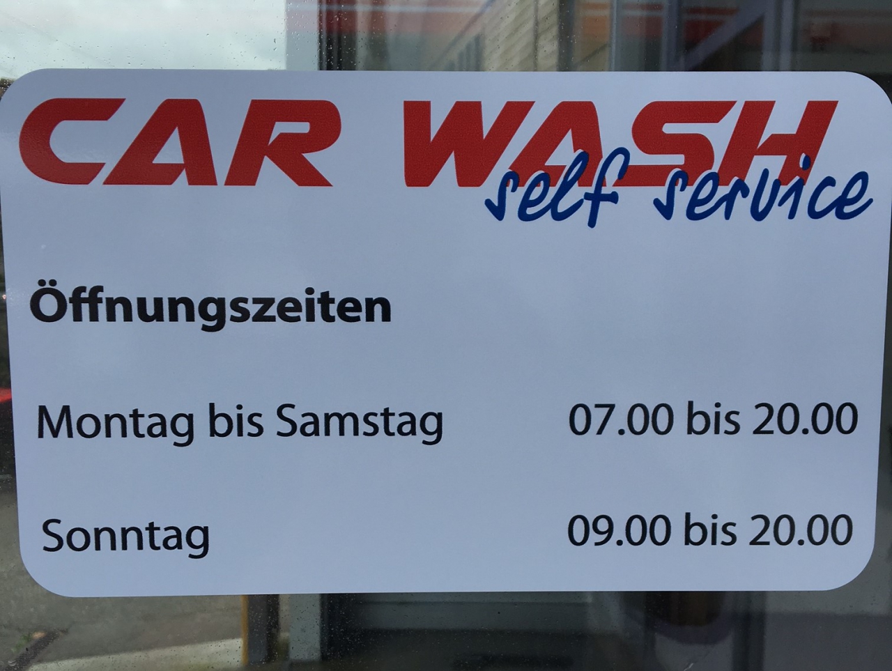 Auto Glaus Carwash - jetzt auch sonntags Auto Glaus Carwash - jetzt auch sonntags